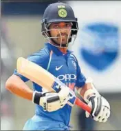  ??  ?? Ajinkya Rahane scored his third ODI century on Sunday. AFP