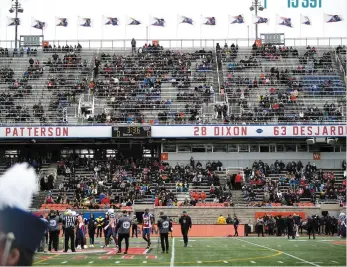  ?? PHOTO MARTIN CHEVALIER ?? Les insuccès des Alouettes se reflètent dans les gradins du stade Percival-Molson.