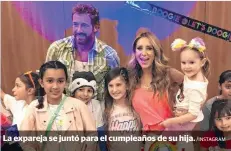  ??  ?? La expareja se juntó para el cumpleaños de su hija.