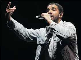  ?? MARK METCALFE/Getty Images ?? Despite critical acclaim and solid sales, Drake hasn’t appeared at the Junos since 2011, when he was shut out in six different categories while hosting in his hometown of Toronto.