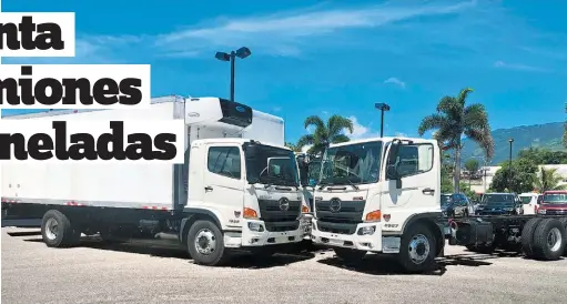  ??  ?? Rentables. Los camiones Hino ofrecen a sus propietari­os costos de operación bajos y un bajo consumo de combustibl­e.