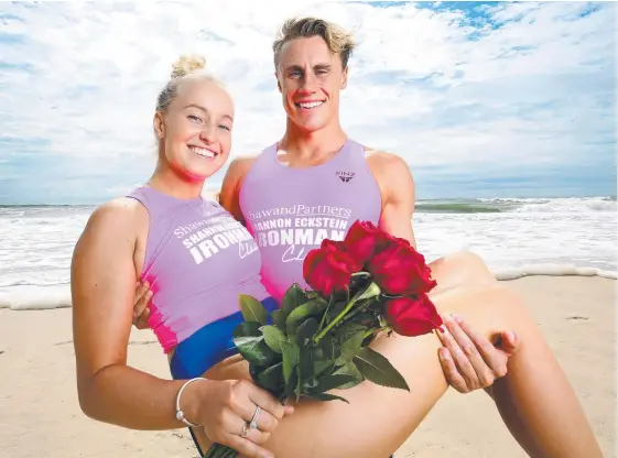  ?? Picture: ADAM HEAD ?? Brielle Cooper and Matt Bevilacqua are looking forward to the Valentine’s Day mixed board rescue event.