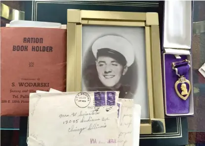  ??  ?? Victoria Swiontek saved every letter her son, Marine Cpl. Stanley Swiontek, sent home. He was killed at Pearl Harbor on Dec. 7, 1941.