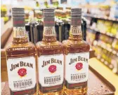  ?? KEITH SRAKOCIC/AP ?? Combined U.S. sales of bourbon, Tennessee whiskey and rye whiskey rose 6.7% to $4.6 billion in 2021.