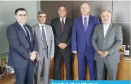  ??  ?? Srood Sherif with Dell EMC officials