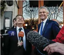  ?? JEFF PACHOUD AGENCE FRANCE-PRESSE ?? Laurent Wauquiez (à droite) jouissait de l’appui de l’ex-président français et dernier chef en date de la formation, Nicolas Sarkozy.