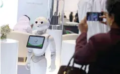  ??  ?? Dewa’s Rammas Robot is one among the AI tools used in Dubai. — File photo