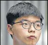  ?? AFP ?? Activist Joshua Wong