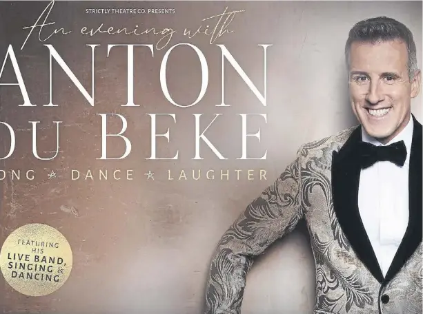  ?? ?? Anton Du Beke is one of the stars on their way to the Victoria Theatre in Halifax. Its new brochure is out now.