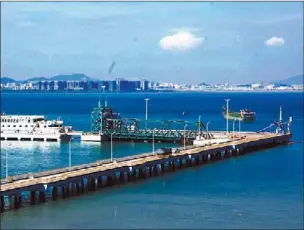  ?? PHOTOS BY ZHANG TIANJIAO ?? The almost completed Liuwudian Southern Port in Xiang’an district of Xiamen.