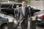  ?? AP photo ?? Michael Sussmann, a cybersecur­ity lawyer who represente­d the Hillary Clinton presidenti­al campaign in 2016, arrives to the E. Barrett Prettyman Federal Courthouse on May 16, in Washington. Sussmann is accused of making a false statement to the FBI during the Trump-Russia probe.