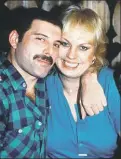  ??  ?? Anfang der 80er Jahre, während seiner Münchner Zeit, hatte Freddie ein gutes Verhältnis zur Schauspiel­erin Barbara Valentin.