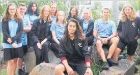  ??  ?? Kaitaia College Climate Action Group members Katie Bell (left), Campbell Tatham, Stacey Langreid, Halayna Warnock, Kelly Garvin, Ruby Finlayson, Kiel Minervino (in front), Charlie Timperley, Jos Spaans and Ethan Nemeroff.