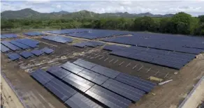  ?? ArCHiVo ?? Proyecto Solar Juanilama, en Belén de Carrillo, es parte de los proyectos de Coopeguana­caste.