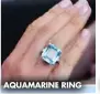  ?? ?? AQUAMARINE RING