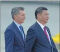  ?? AFP ?? Macri con Xi Jinping.