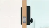  ??  ?? Many smart locks can boast a rather slim profile, at least on one side of the door.
