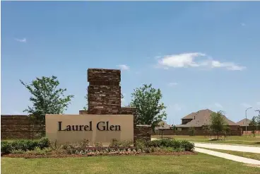  ??  ?? To develop the Laurel Glen community, Hines partnered with four home builders: Chesmar Homes, Highland Homes, Princeton Classic Homes and Shea Homes. These four home builders offer a variety of singlefami­ly and patio homes available on 310 individual...