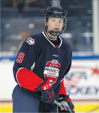  ??  ?? Brady Tkachuk, 18, whom one scout has called “the best Tkachuk — period” when compared to brother Matthew, a Calgary Flames forward, is expected to be a Top 5 pick in next year’s draft.