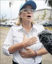  ?? JOE RAEDLE/GETTY ?? San Juan Mayor Carmen Yulin Cruz on Saturday called for a united focus on the people in Puerto Rico who need help.