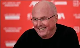  ?? Photograph: Andrew Powell/Liverpool FC/Getty Images ?? Sven-Göran Eriksson is looking forward to hearing ‘You’ll Never Walk Alone’ sung by the Liverpool supporters.