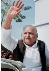  ?? — PTI ?? Mulayam Singh Yadav after casting his vote at a polling station in Saifai.