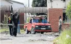  ??  ?? FREE FOR ALL: Residents are stripping Vulindlela Technical High School after the school was closed last year