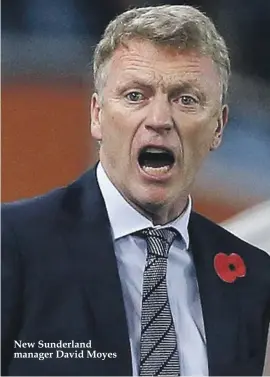  ??  ?? New Sunderland manager David Moyes