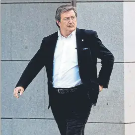  ?? FOTO: EFE ?? Larrea El presidente de la Federación en las puertas de los Juzgados