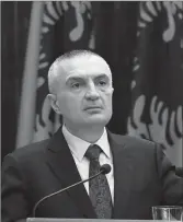  ??  ?? Presidenti Ilir Meta