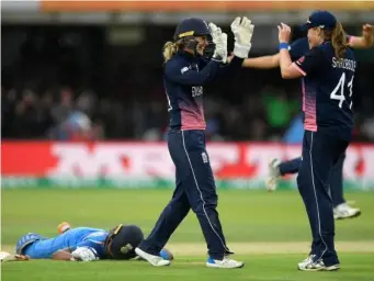  ?? (Getty) ?? Shrubsole claimed five late wickets