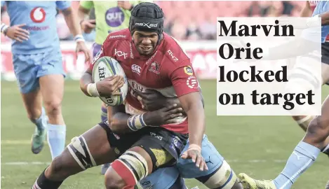  ??  ?? CONFIDENT: Lions lock Marvin Orie has no doubt that the Joburgers are capable of upsetting the champion Crusaders in Saturday’s Super Rugby final in Christchur­ch.