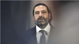  ?? EPA ?? Just last week, Saad Hariri presented reforms that protesters rejected