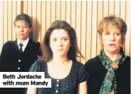  ??  ?? Beth Jordache with mum Mandy