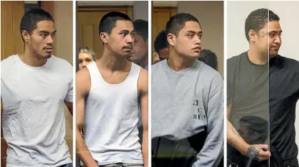  ?? PHOTO: STUFF ?? Anthony Hirawani, Renee Haeata, Lou Harrison and Meha Taylor-haeata were convicted for the gang rape of a woman in Palmerston North.