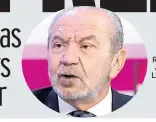  ??  ?? HIRE POWER Rick wants a job from Lord Sugar