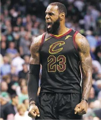 ?? MADDIE MEYER/GETTY IMAGES ?? The Cavaliers have leaned heavily on LeBron James to get the club this far in the playoffs. The small forward’s eighth straight NBA Finals may be his most difficult.