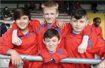  ??  ?? Sigurd Ghirghirck, Lee Connor, Ben Hughes and Jake Gallagher St Pauls NS.