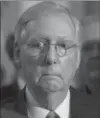  ?? J. SCOTT APPLEWHITE, THE ASSOCIATED PRESS ?? Senate Majority Leader Mitch McConnell at a news conference on Capitol Hill.