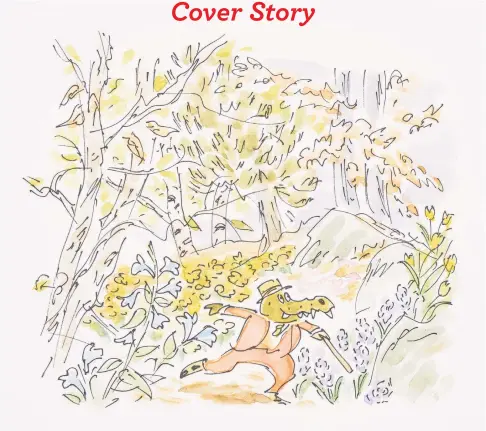  ?? Courtesy of the Bruce Museum / Contribute­d photos ?? Author and illustrato­r James Stevenson's “Mud Flat” children’s book series features zany animal characters set in the small town of Mud Flat.