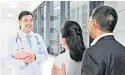  ??  ?? Dr Patsama meets patients to explore their options at Inspire IVF clinic.