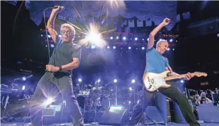  ?? WILLIAM SNYDER/TRINIFOLD ?? The Who’s Roger Daltrey and Pete Townshend