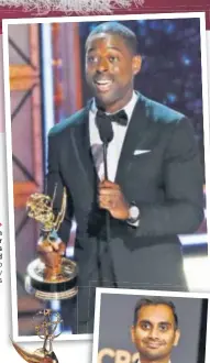  ??  ?? >> Sterling K Brown won the Best Actor in a Drama Series award PHOTO: MARIO ANZUONI/ REUTERS