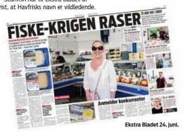  ??  ?? Ekstra Bladet 24. juni.