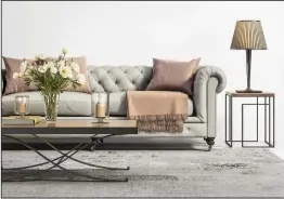  ?? Courtesy photo ?? What was once thought to be a boring neutral color, gray has now come a long way as the go-to color for interior designers. Gray has a wide range of colors it can work with.