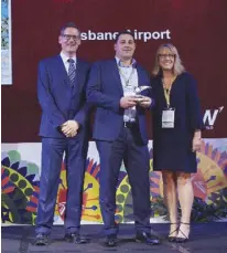  ??  ?? BRISBANE Airport took home the top award, as well as the highest honors for the airport category