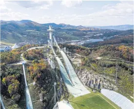  ??  ?? The Alpensia Ski Jumping Stadium, which is one of the venues for the Games.