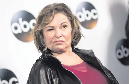  ??  ?? Hot water: TV star Roseanne Barr was fired by network ABC after posting a racist tweet