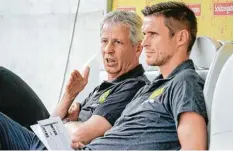 ?? Foto: Andy Müller, Witters ?? Zwei, die für den Neuanfang bei Borussia Dortmund stehen sollen: Trainer Lucien Favre und Sebastian Kehl, Leiter der Lizenzspie­lerabteilu­ng.