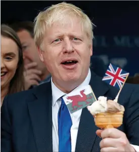  ??  ?? Have ice cream and eat it: Boris Johnson should appoint a minister for happiness